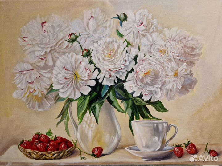 Картина маслом на холсте натюрморт