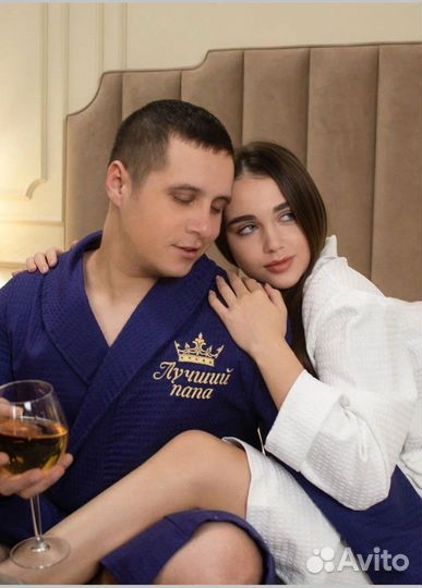 Халат мужской вафельный