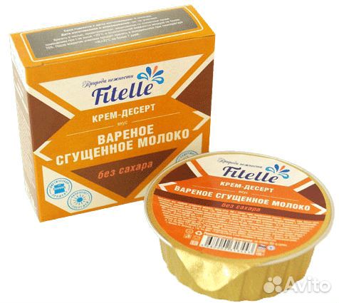 Крем-десерт fitelle Вареное сгущенное молоко без с
