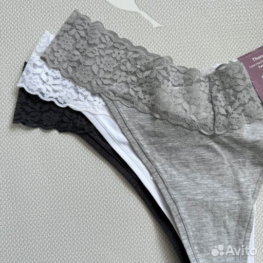 Трусы женские hm стринги хлопок L