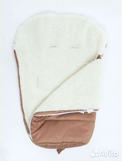 Зимний конверт на овчине в коляску (новый)