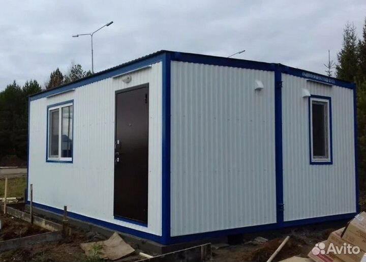 Бытовка (офисная) из 2 вагончиков (обк-08)