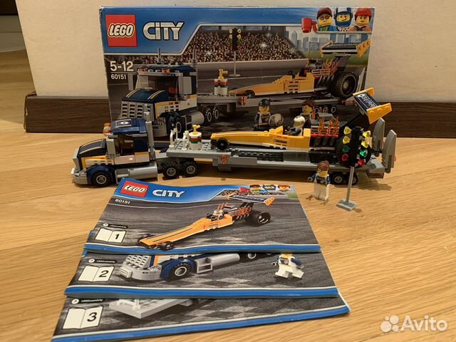 Lego city набор автотранспортер