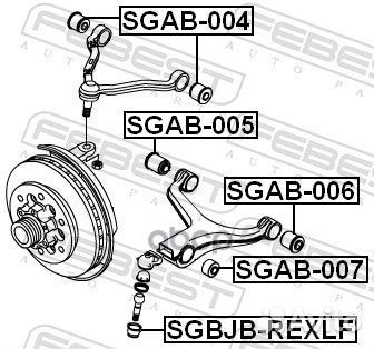 Сайлентблок верхнего рычага подвески перед пр