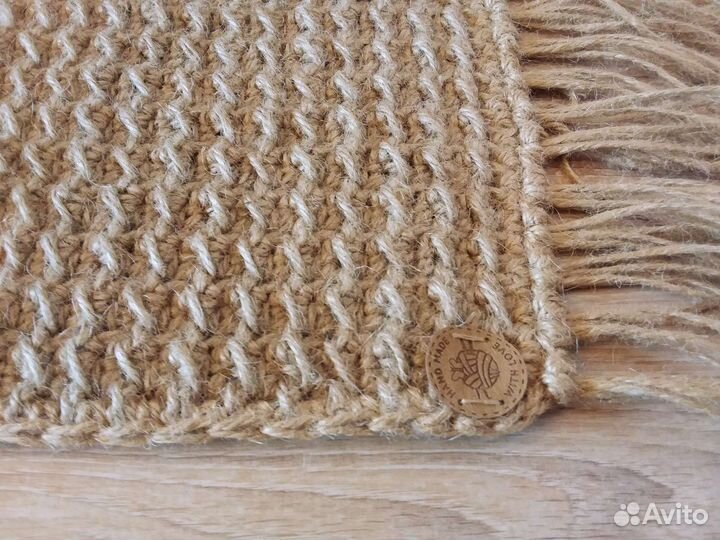 Ковер интерьерный из джута