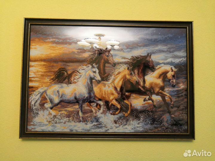 Схема для вышивания остатки от набора