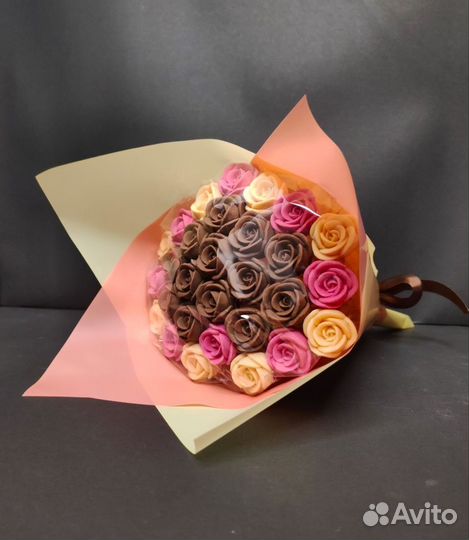 Шоколадные Розы - 29 шт в Букете
