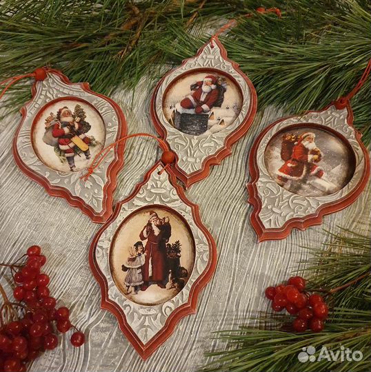 Елочные игрушки ручной работы