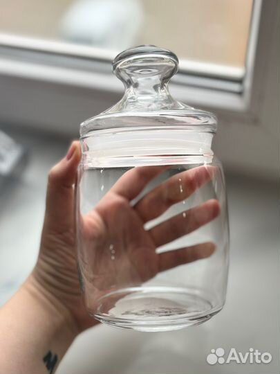 Сахарница стекло бу