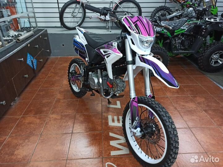 Питбайк Wels RT140 17\14 + шлем
