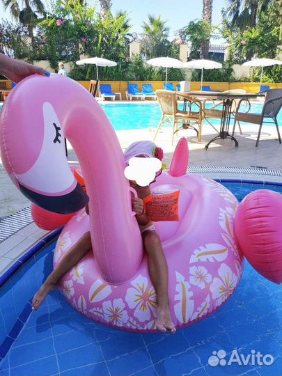 Надувной фламинго плот матрас 150 105 для плавания