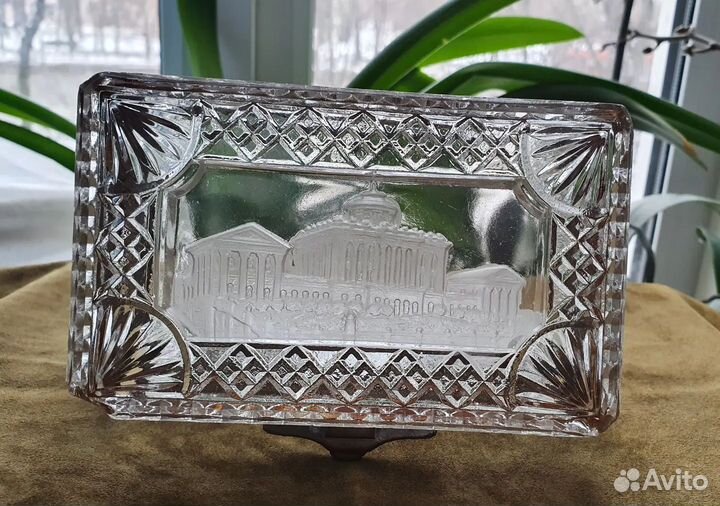 Шкатулка чайница стекло клеймо