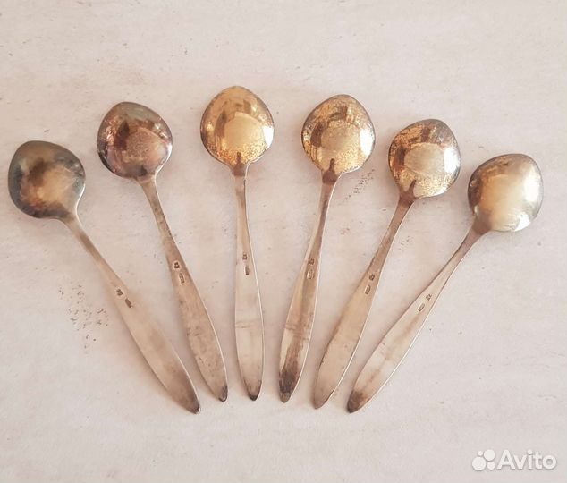 Кофейные ложки серебро 916 СССР