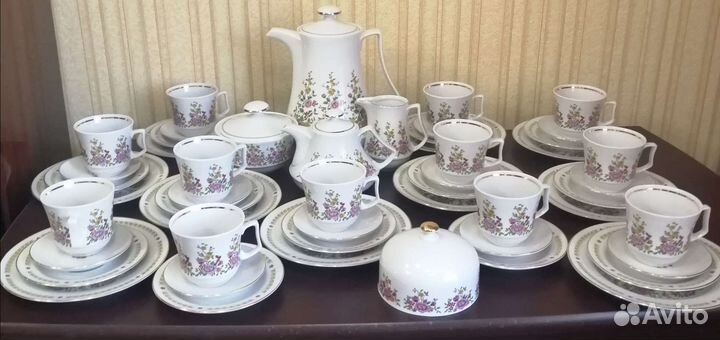 Сервиз чайный фарфоровые гдр