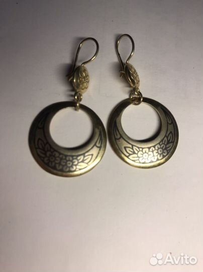 Серьги СССР серебро
