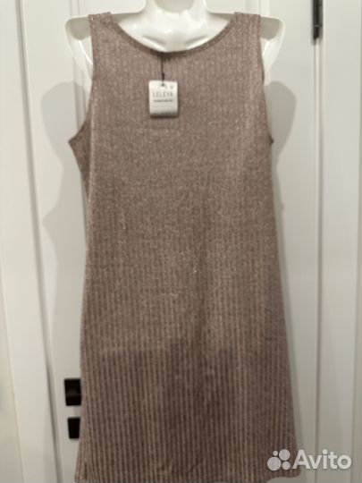 Трикотажный сарафан с люрексом, новый, с этикеткой
