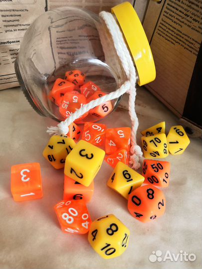 Набор кубов, дайсы, DnD, dice