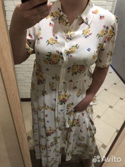 Шелковое платье mango