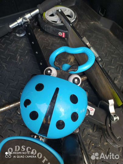 Детские самокат плюс санки