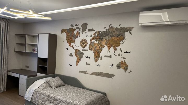 Карта мира на стену