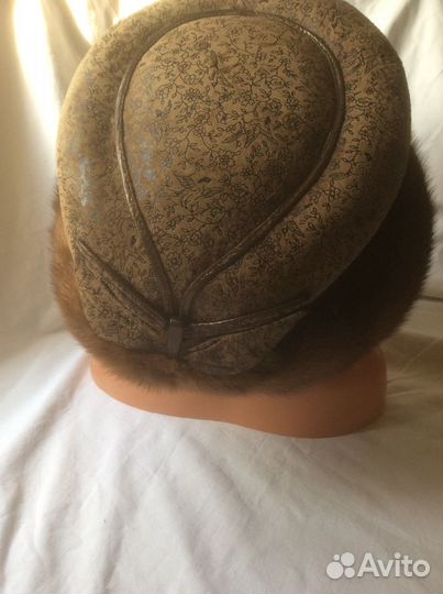 Шапка норка+ искусст кожа размер 57, 60 соболь+ на