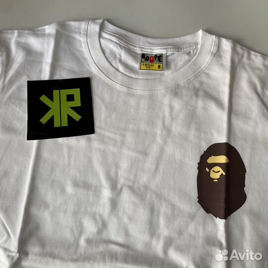 Футболка bape белая M L