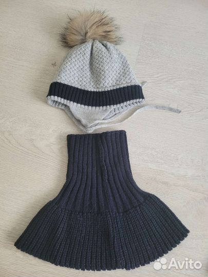 Шарф,шапка детская пакетом