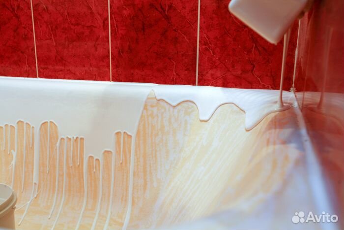 Реставрация ванн наливным акрилом в Калининграде