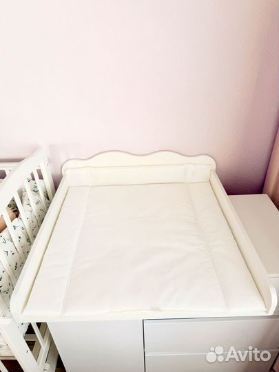 Пеленальная доска на комод и матрасик