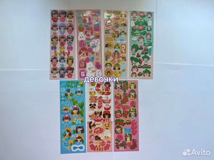 Наклейки для декора топлоадеров/протекторов kpop