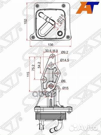 Радиатор масляный nissan teana /murano 08/niss