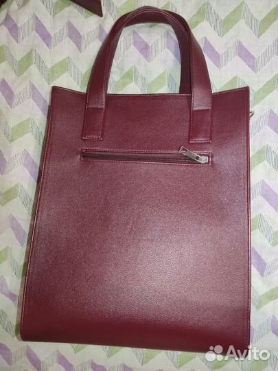 Сумка женская бордовая