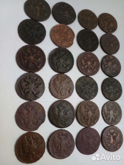 Денга 1731-53 и полушка