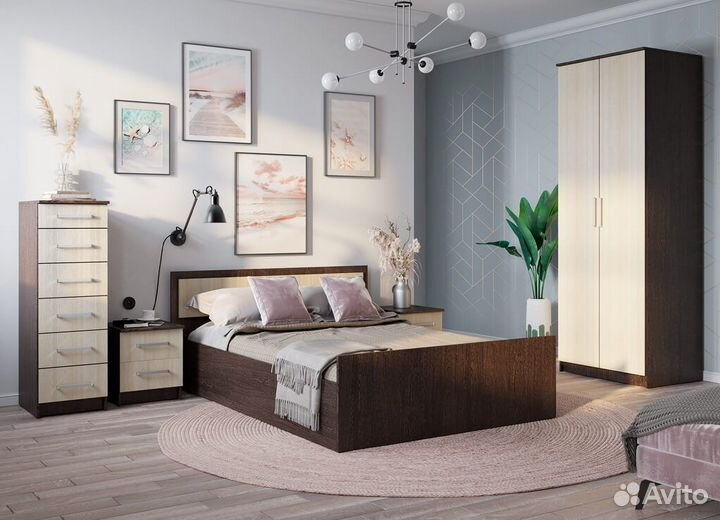 Кровать 90,120,140,160 Фиеста light, наличие