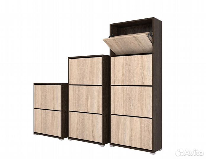 Обувница новая в прихожую сонома