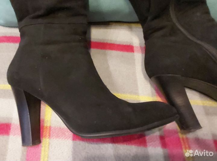 Сапоги женские натуральная замша 37 размер
