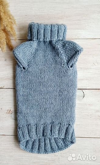 Свитер для кошки Вязаная кофта для животных