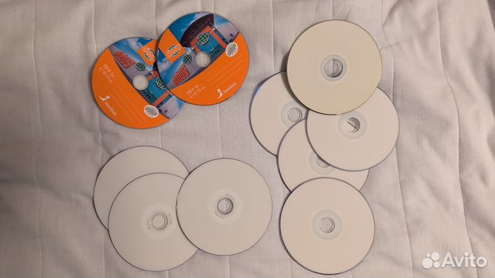 5 dvd-r 5 cd-r в коробке