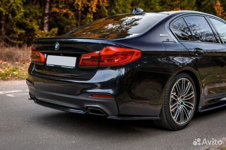 Накладка на бампер BMW 5 G30, G31 (17+) MD