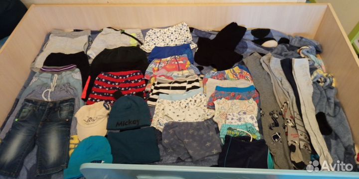 3 больших пакета на вещей мальчика 104 110р+ обувь