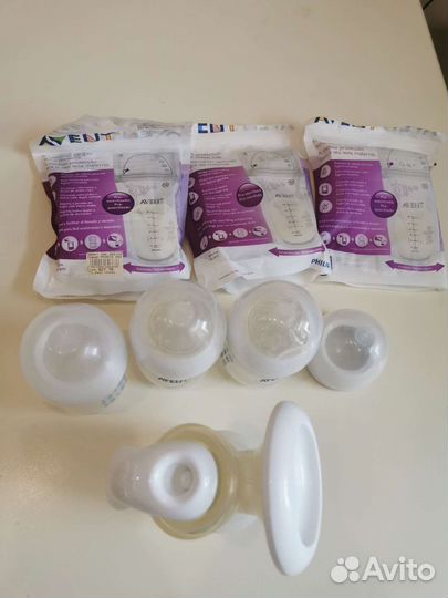 Молокоотсос avent и пакеты для молока