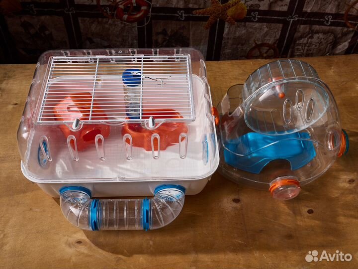 Клетка-террариум и модуль для грызунов хомяков