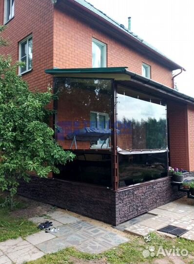 Мягкое стекло для беседки