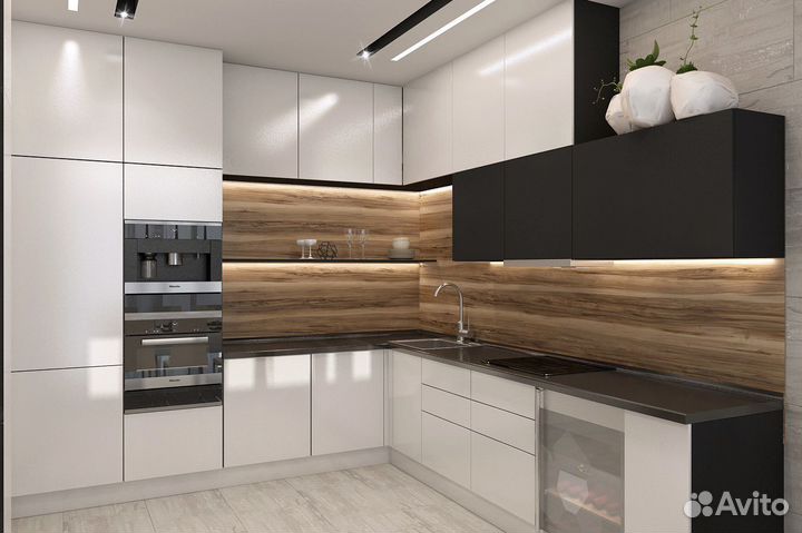 Кухни на заказ. Модель 4619