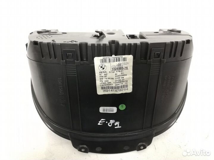 Панель приборов BMW E87