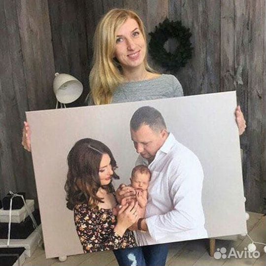 Портрет на холсте по фото в Кущёвской