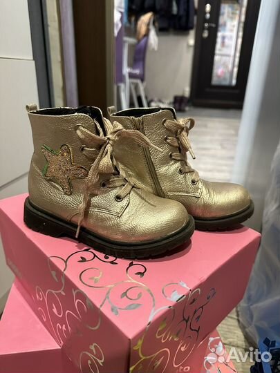 Ботинки демисезонные для девочки 27 размер