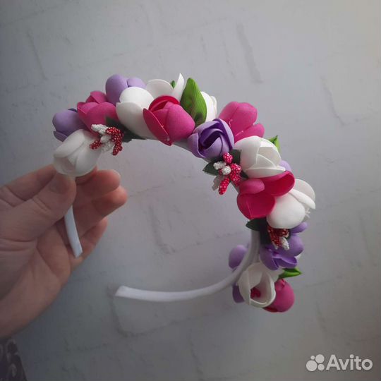 Ободок для волос ручной работы