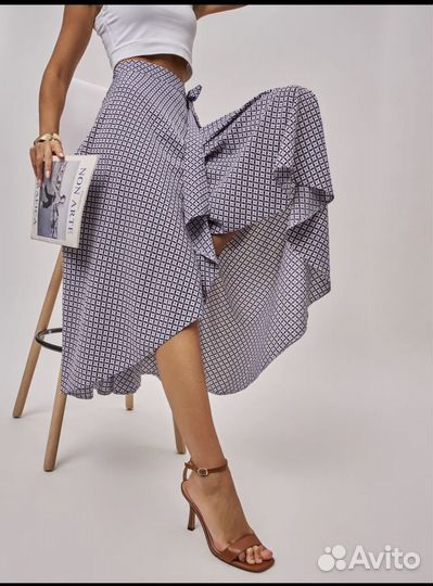 Юбка на запах летняя