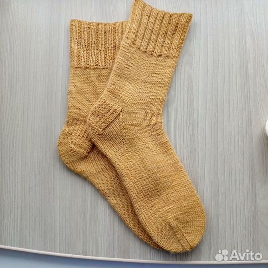 Носки шерстяные мужские вязаные